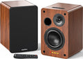Powered Bluetooth Bookshelf Speakers with 4 Inch Woofer and Remote Control