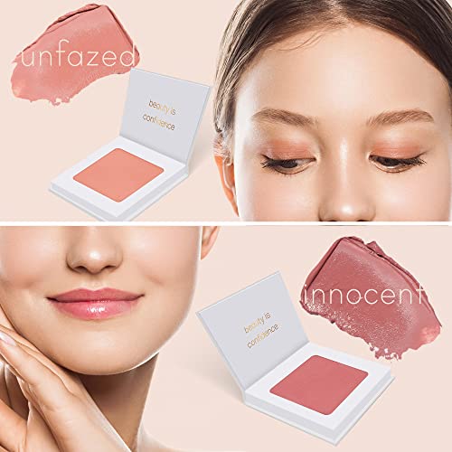 Carlucce Umpteen 3-in-1 Vegan Multi-Use Cream Color Palette (Innocent) ? Makeup & Skincare in One ? High-Pigment, Blendable Formula for Lips, Cheeks & Eye Base ? Clean & Cruelty-Free