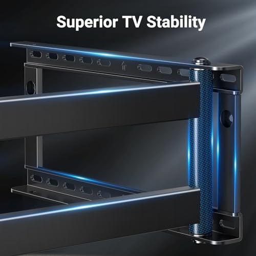 Long Arm Corner TV Wall Mount for 37-75 Inch TVs Up to 110 lbs - 16" Wood Studs, Full Motion