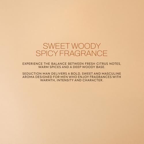 Men's Woody Spicy Leather Eau de Parfum 200ml - Seduction Saphir