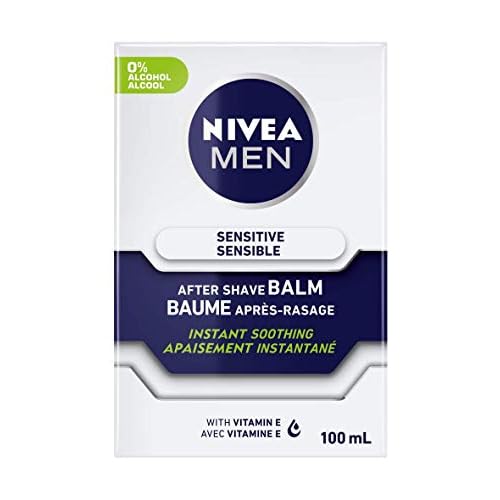 NIVEA FOR MEN Sensitive Post Shave Balm 3.30 oz (Pack of 6)