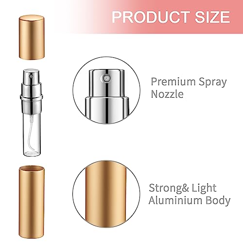 Tessco for you 35 Pcs Atomizer Perfume Bottles 10ml Mini Atomizer Sprayer for Perfume Bulk Refillable with Pump for Travel Outgoing (Multi Color)
