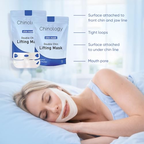 Double Chin Lifting Mask, Firming Mask for Face and Neck Lifting, Tightening and Firming For Women (4PCS)