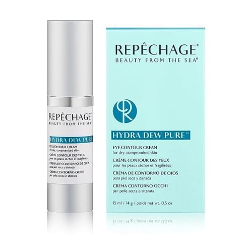 Rep?chage Hydra Dew Pure Eye Contour Cream ? Anti?Aging Eye Cream with Seaweed & Peptides ? Lightweight Hydrating Formula to Smooth Fine Lines & Wrinkles ? Suitable for All Skin Types ? 0.5 oz / 15 mL