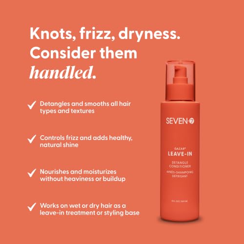 Leave-In Hair Conditioner Spray for Dry Damaged Curly Wavy Hair - 8oz
