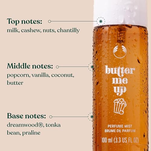 The Body Shop Butter Me Up Perfume Mist - Fragrance Spray for Daily Wear 3.3 Fl Oz