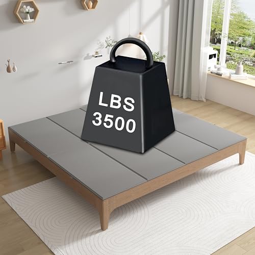 Grey King Size Bunkie Board - Heavy Duty Non-Slip Mattress Support