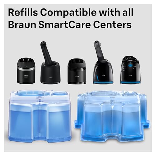 Braun Clean & Renew Refill Cartridges 34.2 Fl Oz Pack of 6 - Compatible with Clean&Charge System