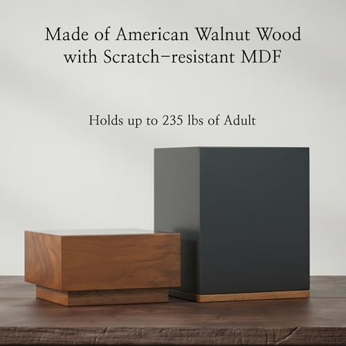 Wooden Cremation Urn for Adults - Handcrafted Walnut Ashes Keepsake