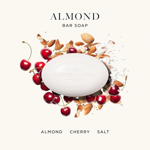 Almond Scent Natural Bar Soap Gift Set - 3 Triple-Milled Moisturizing Body Bars