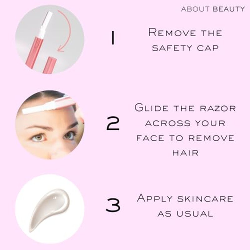 About Face Sonic Beauty Wand - Electric Facial Hair Remover and Bonus Eyebrow Shaper, Ideal for Shaving, Exfoliating and Brow Shaping, Epilator for Men & Women