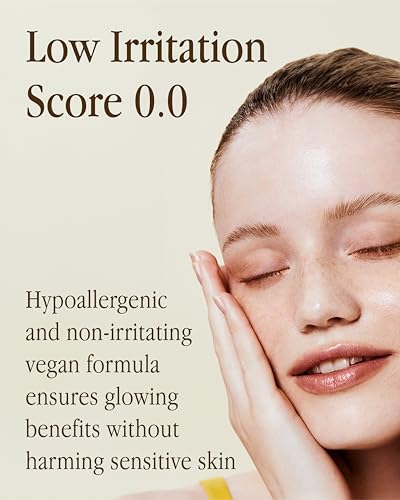 Vitamin C Serum with Pineapple Extract - Vegan Skin Brightening Ampoule, Hydrating & Gentle for Sensitive Skin
