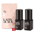 2 Bottles Sky Lady Black Glue Eyelash Extensions 5ml / Professional Max Bonding Strength Lash Glue / 1-3 Sec Fast Drying / 5-6 Weeks Retention