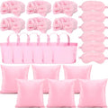 Pink Spa Sleepover Party Supplies Set for Girls - Eye Masks, Headbands, Pillow Covers & Tote Bags