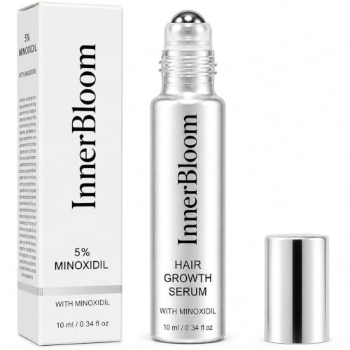 Innerbloom Minoxidil 5% Hair Growth Serum Roll-On with Rosemary Oil & Biotin