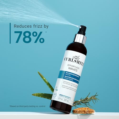 8 Fl Oz Wave Styling Spray for Wavy Hair - Frizz Reduction & Easy Styling