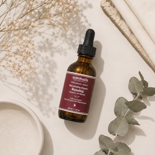 Rosehip Facial Oil Blend - Deep Hydration & Anti-Aging Moisturizer - 2 fl oz (Variation: Rosehip)