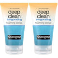 Neutrogena Deep Clean Invigorating Foaming Facial Scrub | Cooling Gel | With Glycerin | Removes Dirt & Oil | 4.2 fl. oz Pack of 2