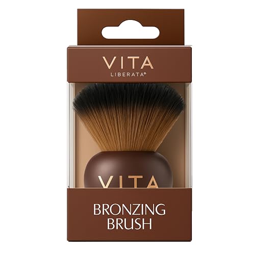 VITA LIBERATA Kabuki Bronzing Makeup Brush for Flawless Sun-Kissed Glow