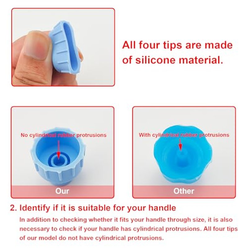 Face Care Skin Beauty Set Spare Parts Water Scrub Silicone Tips (12 pcs Small and Large Vortex)