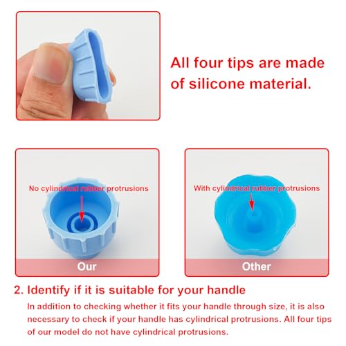 Elitzia 24 Pcs Silicone Vortex Dermabrasion Tips for Face - Pack of 24