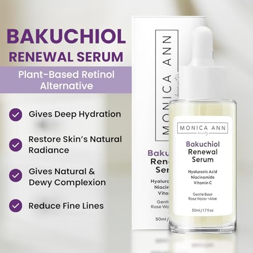 Bakuchiol Face Serum for Anti-Aging & Brightening with Hyaluronic Acid