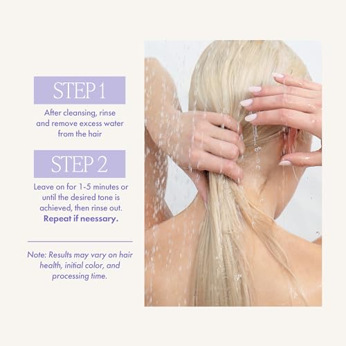 Enjoy Silver Platinum Purple Shampoo for Brassy Hair - Sulfate-Free, pH 4.0-5.0, 10.1 Fl Oz