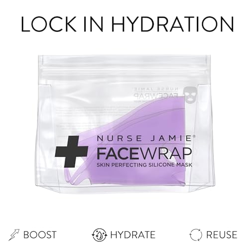 Nurse Jamie FaceWrap Silicone Mask ? Reusable Hydration Wrap for Enhanced Skincare Absorption & Moisture Retention