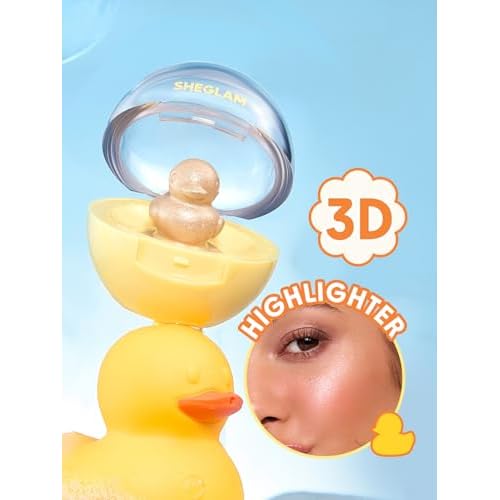 SHEGLAM Lucky Duck 3D Highlighter High Glossy Narutal Glow Finish Long Lasting Highlighter Makeup