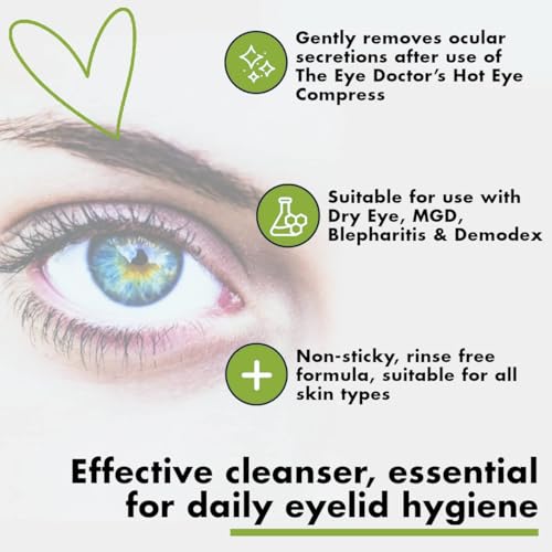 The Eye Doctor Tea Tree Lid Cleanser Twin Pack - 2X 100ml / 3.38 Fl Oz - Sensitive Eye Hygiene