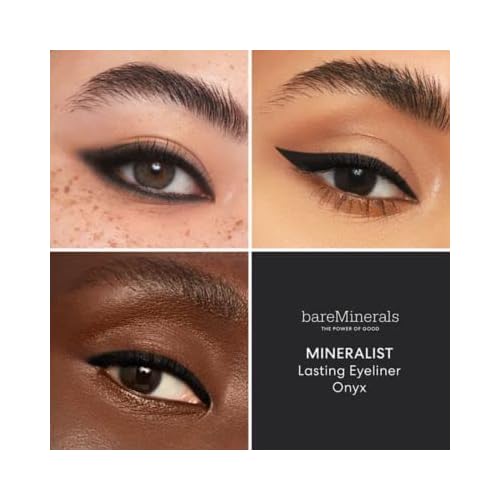 bareMinerals Mineralist Lasting Eyeliner, Mineral-Based Waterproof Eyeliner, Long-Lasting Color, Smudge-Proof, Transfer-Proof, Retractable, Vegan