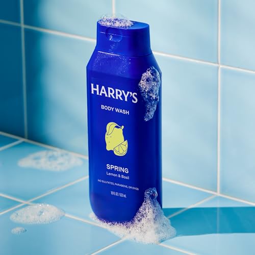 Harry's Men's Body Wash Spring 18 Fl Oz Pack of 3 - Deep Clean, Sensitive Skin