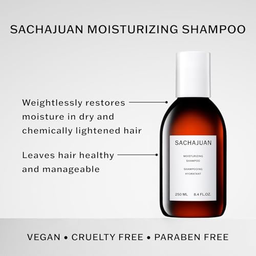 SACHAJUAN Moisturizing Shampoo for Dry & Damaged Hair - 8.4 Fl Oz, Deep Hydration & Nourishment - Variation: Moisturizing