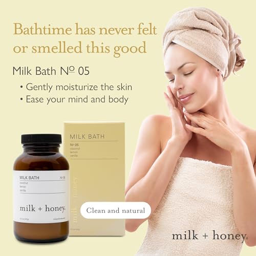 Moisturizing Coconut Milk Bath Soak - Hydrating Relaxing Bath Additive 5.3oz