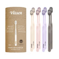 Pastel Double Wide Toothbrush Set - 8 Count Soft Dual-Level Bristles for Sensitive Gums