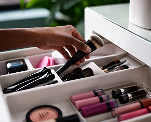 Joseph Joseph Viva Modular Makeup Organizer Set - 12pc Drawer Storage with Compartments & Brush Holder