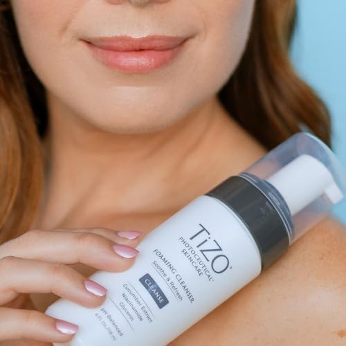 TIZO Foaming Facial Cleanser 4oz Gentle Skin Care for Soft, Supple Skin