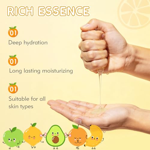 102-Pack Face Sheet Masks Set for Hydrating Skincare - Natural Ingredients