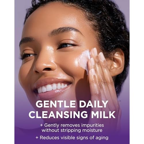 Andalou Naturals Age Defying Apricot Probiotic Cleansing Milk | Gentle Daily Hydrating Face Cleanser For Dry,Dehydrated Skin| With Fruit Stem Cell Complex | 6 fl oz,(Pack of 2)
