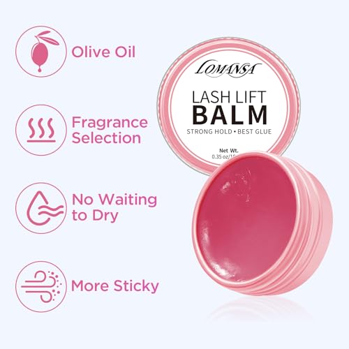 Flat Lash Lift Pads Lash Lift Glue Balm Eyelash Perm Reusable and Self-Adhesive Eyelash Lift Shields Tools for Salon Use