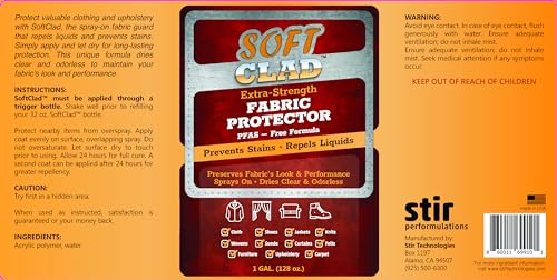 Extra Strength Fabric Protector Spray 128 Fl Oz Refill - Stain & Water Repellent