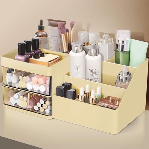 Makeup Organizer with Drawers - Cosmetic Storage Box for Vanity, Skincare & Makeup Tools