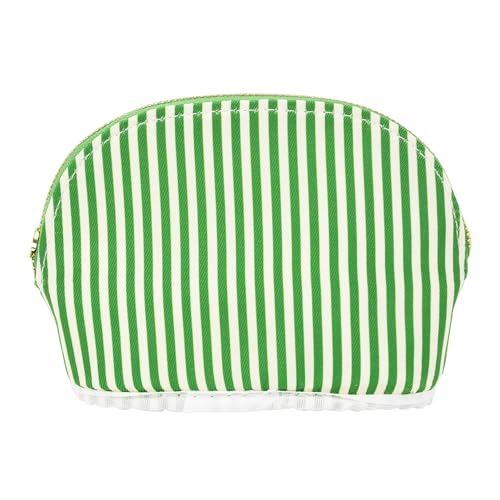 Lilly Pulitzer Vegan Leather Zipper Pouch with Scallop Edge, Cute Pencil Case for Adults, Travel Toiletry Bag, Small Pouch Bag for Supplies, Makeup or Toiletries (Sunset Shadow Home)