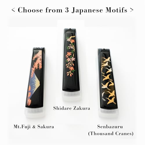 Japanese Nail Clippers for Thick Nails with Mt. Fuji & Sakura - Maki-e Large Straight Edge