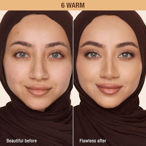 Charlotte Tilbury Airbrush Flawless Matte Foundation - Full Coverage Liquid Makeup with a Natural-Matte Finish - Smoothes & Blurs Pores - Waterproof & Transfer Resistant