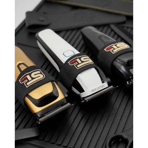 Supreme Trimmer SGR60 Professional Barber Grippers | 5 Piece Non-Slip Clipper Grips, Barber Sleeve for Clipper, Trimmer & Shaver | Black