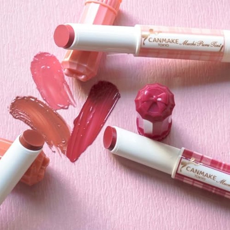 CANMAKE - Muchi Puru Tint - Moisturizing Plump Lip Glossy Tint - 0.12oz (3.4g) (05 Fig Puree)