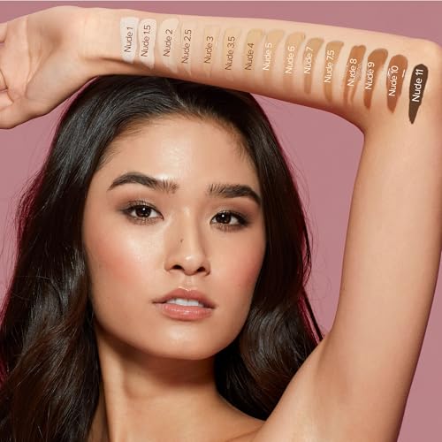 Nudestix Tinted Cover Liquid Foundation ? Lightweight, Buildable Coverage for a Natural Radiant Finish | Hydrating Formula with 18 Botanical Extracts | Clean, Vegan Makeup