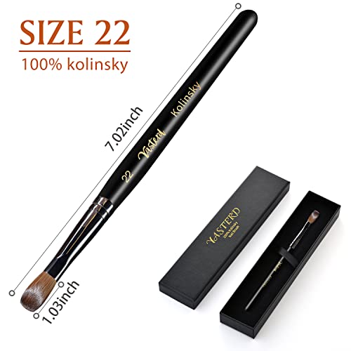 Acrylic Nail Brush 100% Kolinsky Sable Oval Crimped Shape for Nail Art & Extensions