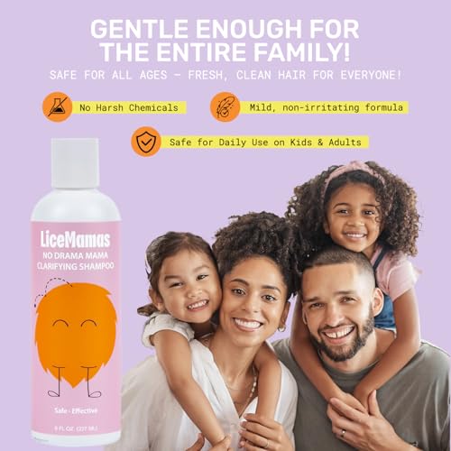 Gentle Clarifying Shampoo for Lice Removal & Prevention - 8 oz
